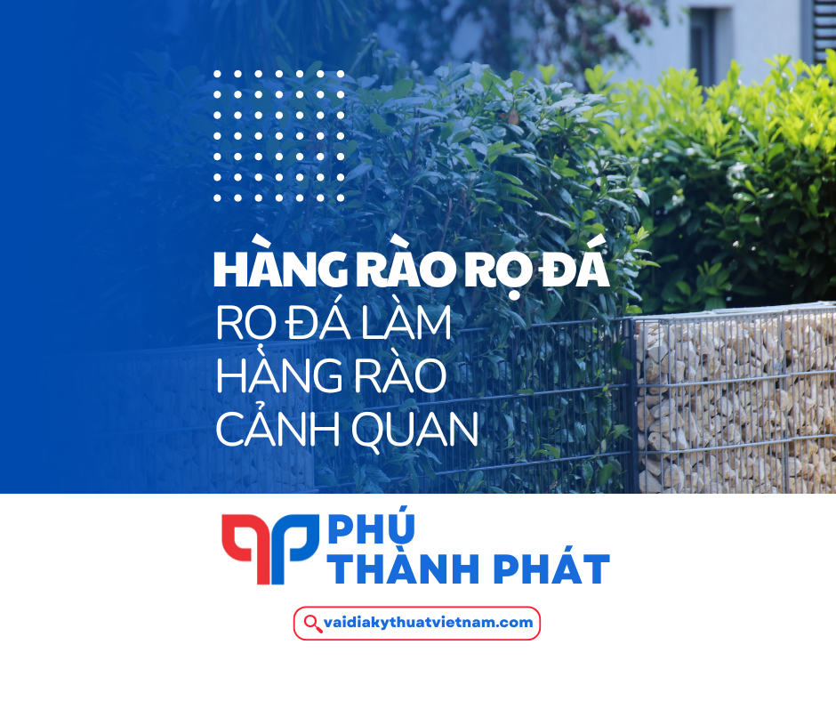 Rọ đá làm hàng rào cảnh quan – Hàng rào rọ đá lưới thép hàn