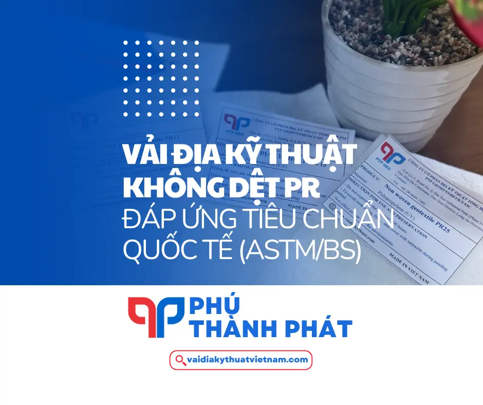 Vải ĐKT PR đáp ứng tiêu chuẩn quốc tế