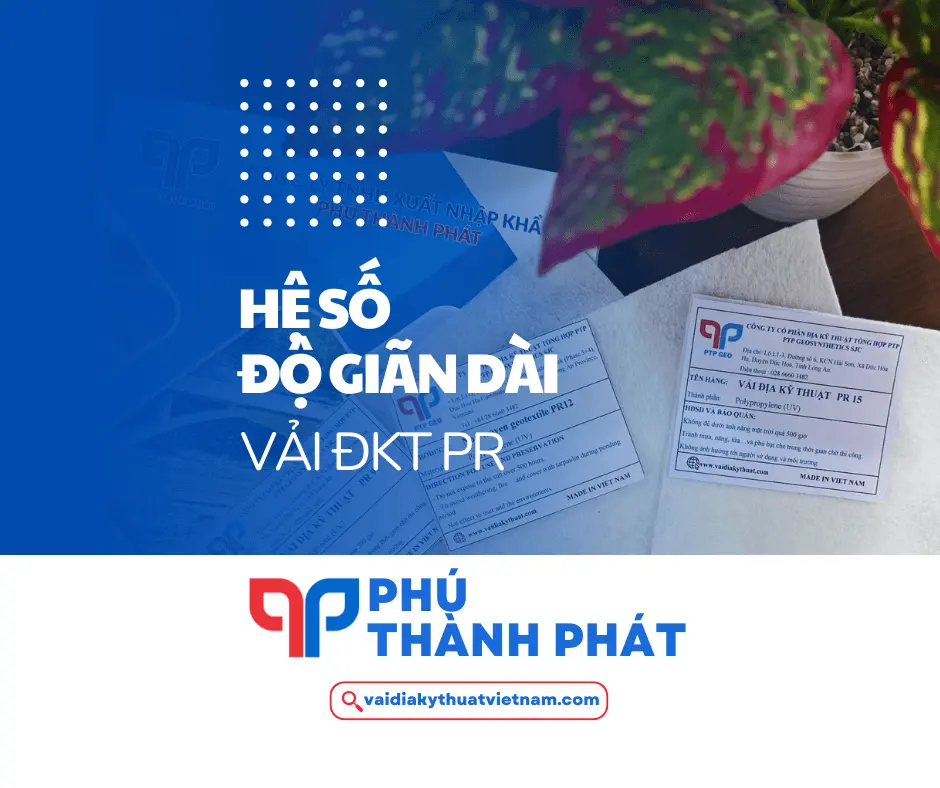 Hệ số độ giãn dài vải đkt PR