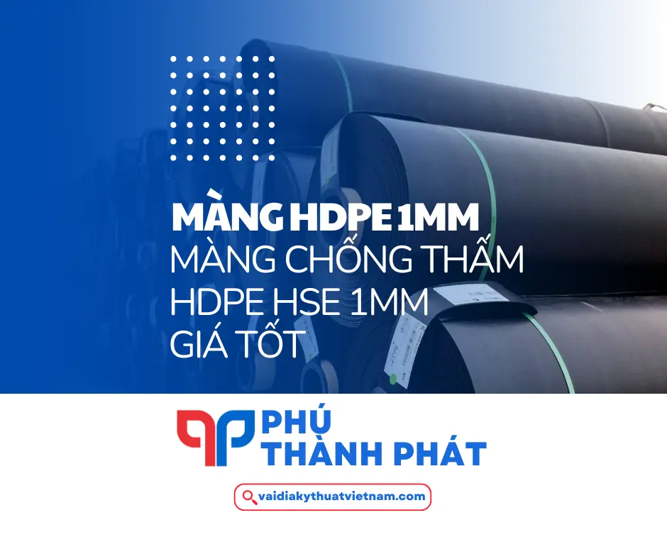 Bạt HDPE 1mm – Màng chống thấm HDPE HSE 1mm giá tốt