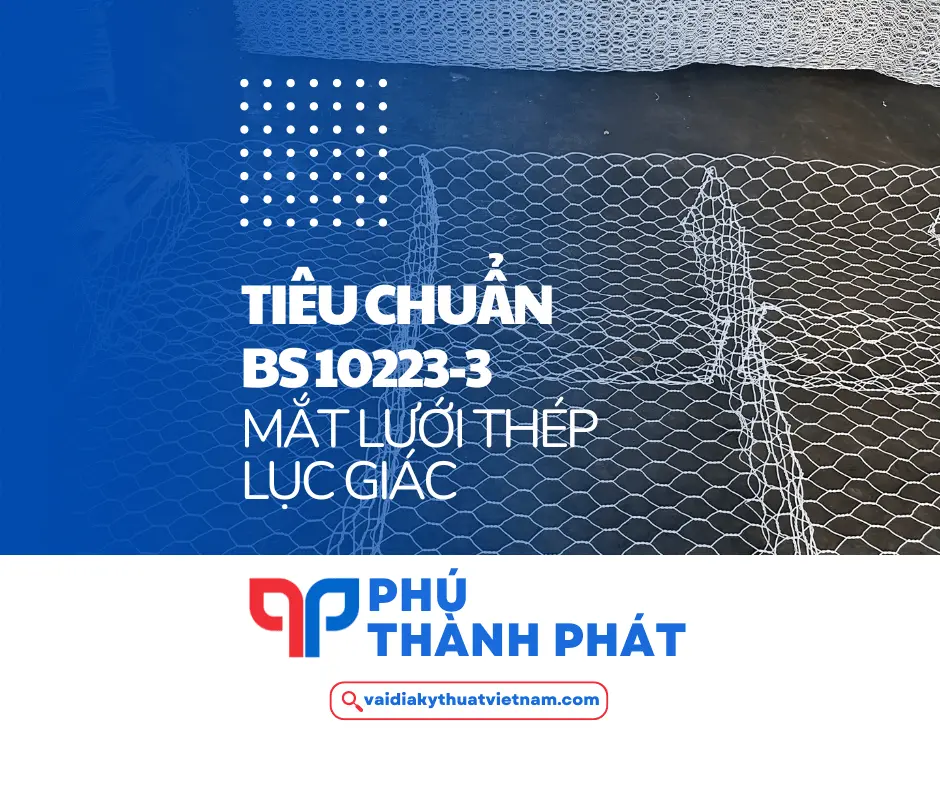 Tiêu chuẩn BS 10223-3 – Mắt lưới thép lục giác 